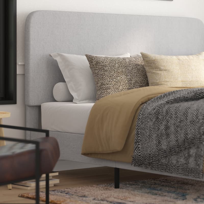Platform Bed with Headboard - No Foundation Needed
