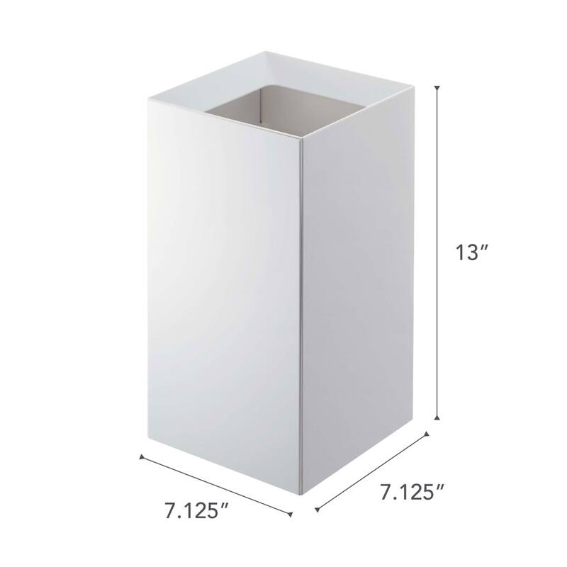 Yamazaki Home Trash Can - Two Styles, ABS Plastic, Short, 2.4 gallons, 9 liters