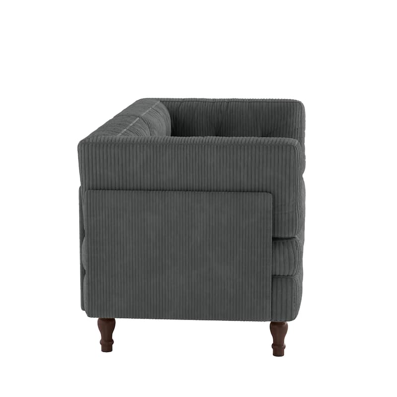 Oversized Sofa Corduroy Tufted Modular Sectional Set