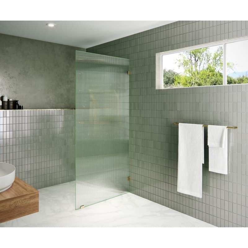Glass Warehouse GW-FL-34 Gaia 78" High x 34" Wide Shower Screen