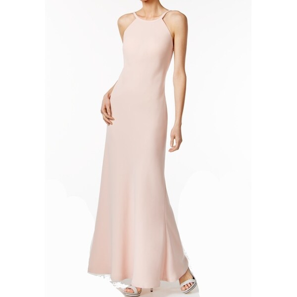 calvin klein blush pink dress