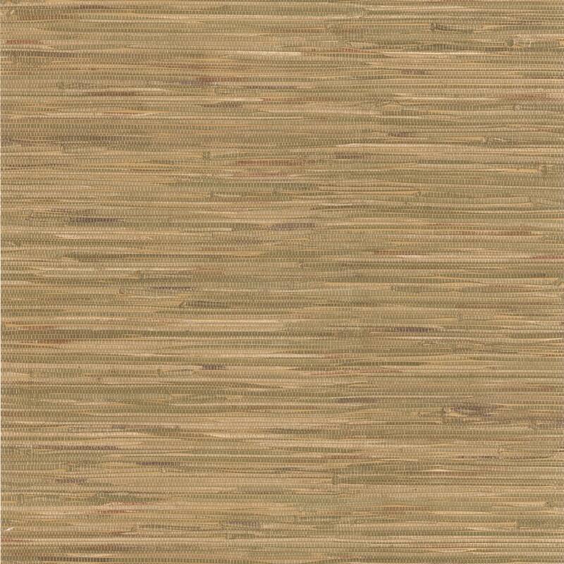Brewster Cate Light Green Vinyl Grasscloth Wallpaper - 20.5in x 396in x 0.025in