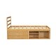 preview thumbnail 54 of 58, Wooden Platform Bed Frame with Removable Storage Shelves, Built-in Two Storage Drawers and Headboard for Kids, Teens