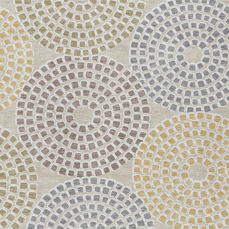 HomeRoots Geometric Transitional Rectangle Outdoor Rug