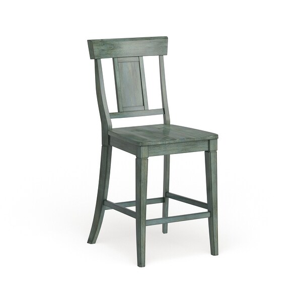 Eleanor slat back wood swivel counter stool by inspire q classic outlet