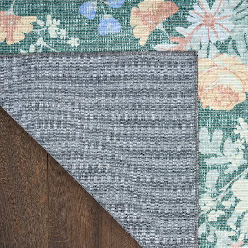 Nourison Botanical Washables Indoor only Floral Patterned Area Rug