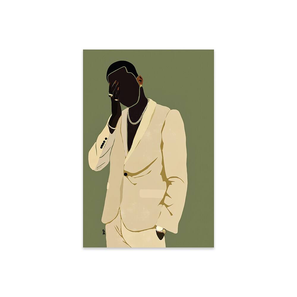 Pierre Print On Acrylic Glass by Bria Nicole