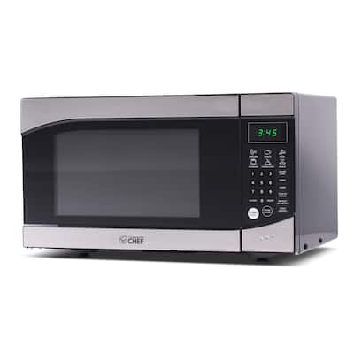 Commercial Chef Countertop 0.9 Cubic Feet Microwave 900 Watt