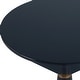 preview thumbnail 3 of 3, Uttermost 24007 Luster 12" Wide Iron Accent Table - Navy Blue
