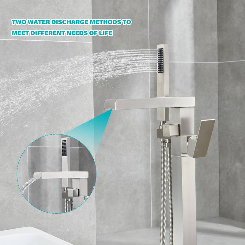Single-Handle Freestanding Tub Faucet Mount Tub Faucet Bathtub Filler