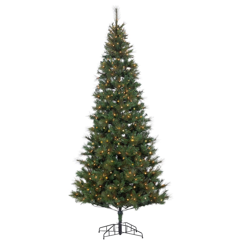 9 ft. Pre Lit Clear UL Hard Needle Baxter Pine