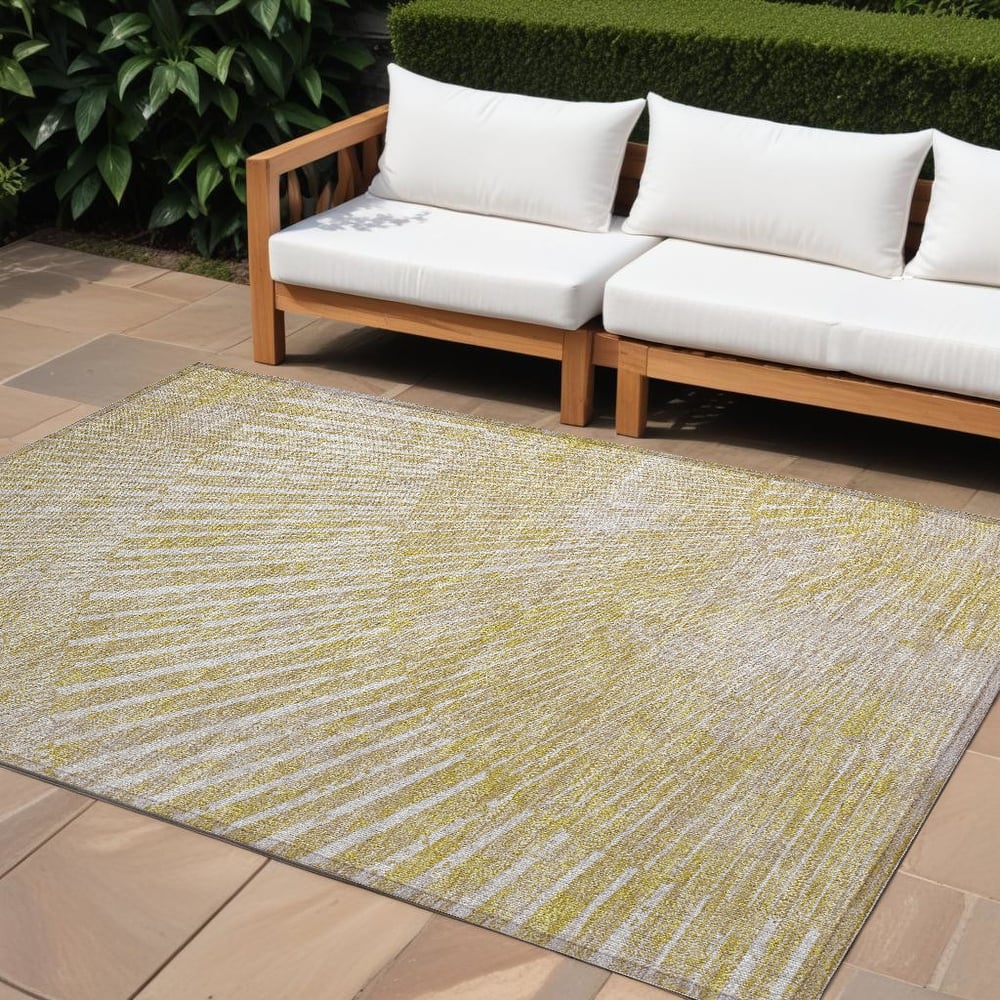 Allumo Artistic Abstract Weather Resistant Timeless Fusion Outdoor Rug