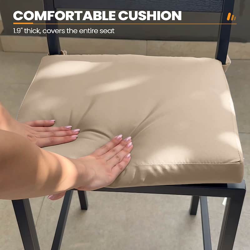 Outdoor Barstool Counter Height Bar Stools with Cushion - see picture