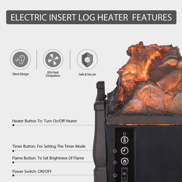 Shop Regal Flame 20 Inch Electric Fireplace Log Realistic Ember
