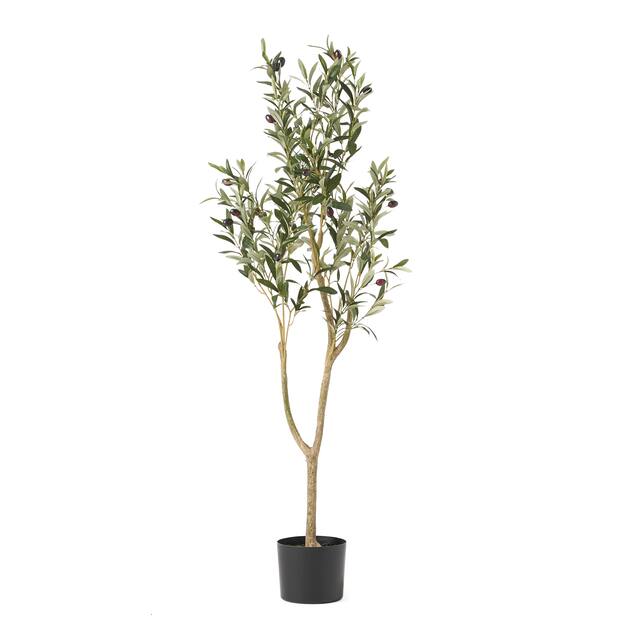 Taos 4' x 1.5' Artificial Olive Tree by Christopher Knight Home - 4' x 1.5'