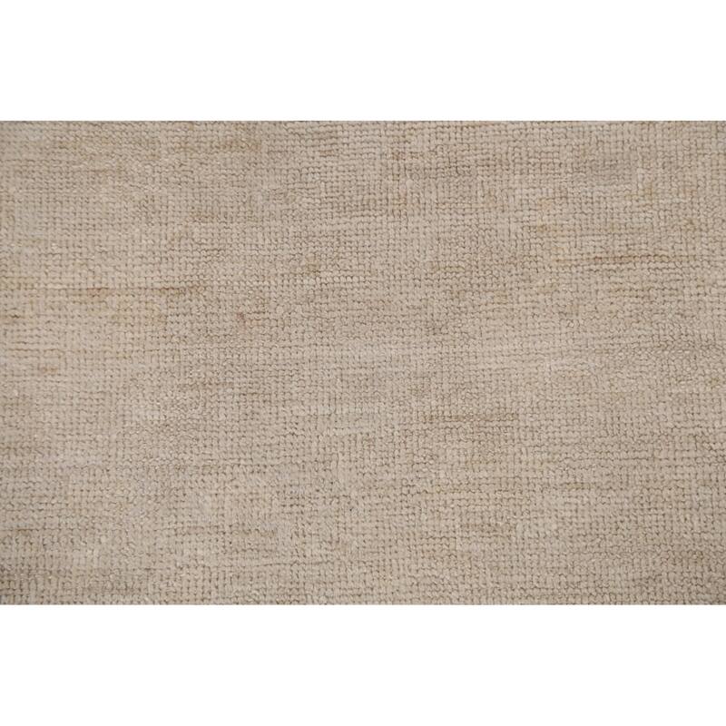 Vegetable Dye Muted Oushak Oriental Area Rug Hand-knotted Wool Carpet - 5'10" x 9'2"