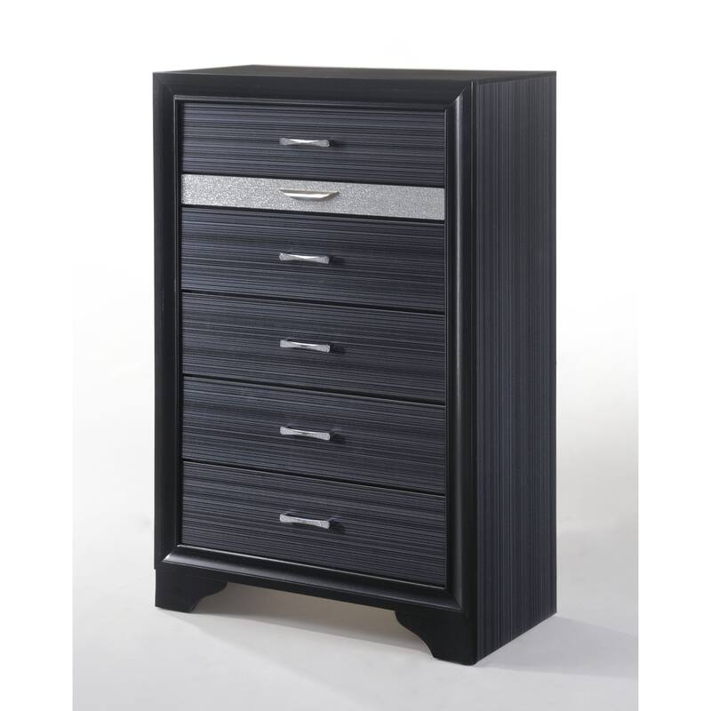 Tuxedo 6-drawer Chest - Black
