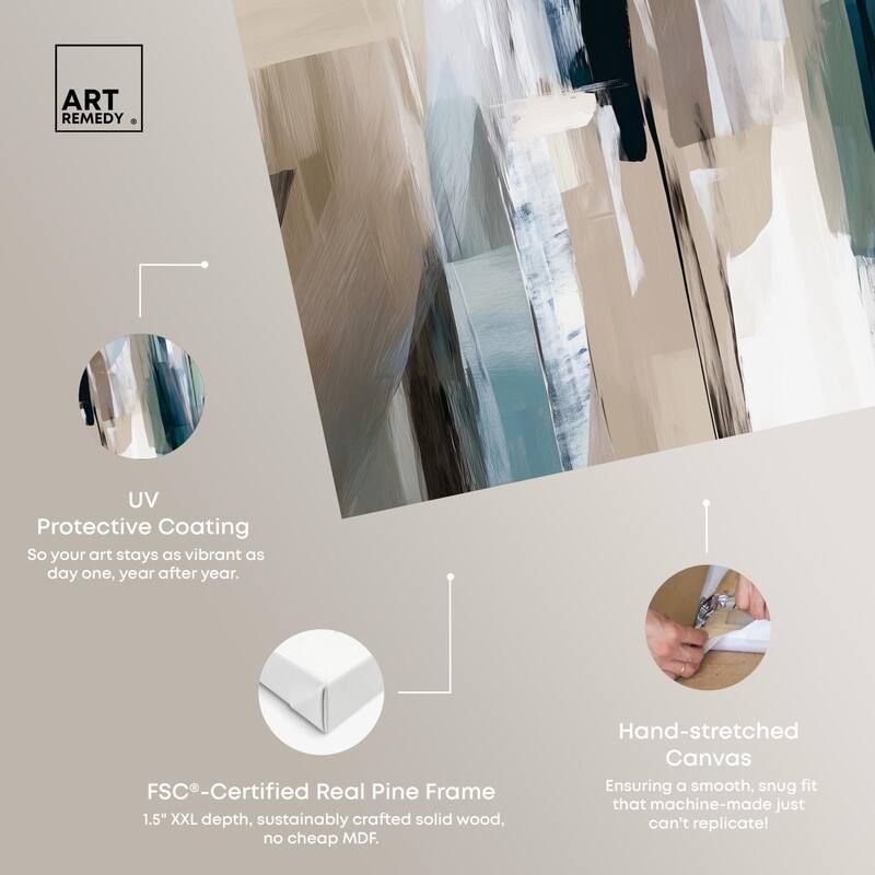 Color Columns Canvas by Art Remedy, Gallery Wrapped