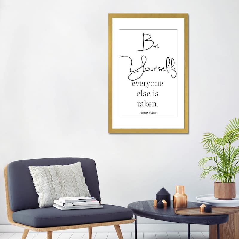 iCanvas "Be Yourself Inspirational" by Nordic Print Studio
