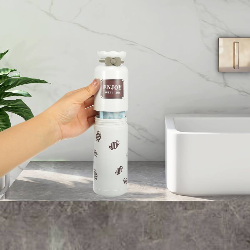 Toothbrush Travel Case, Plastic, Lightweight Traveling Toothbrush Holders Case, for Travel Business, 8.86"x2.44"