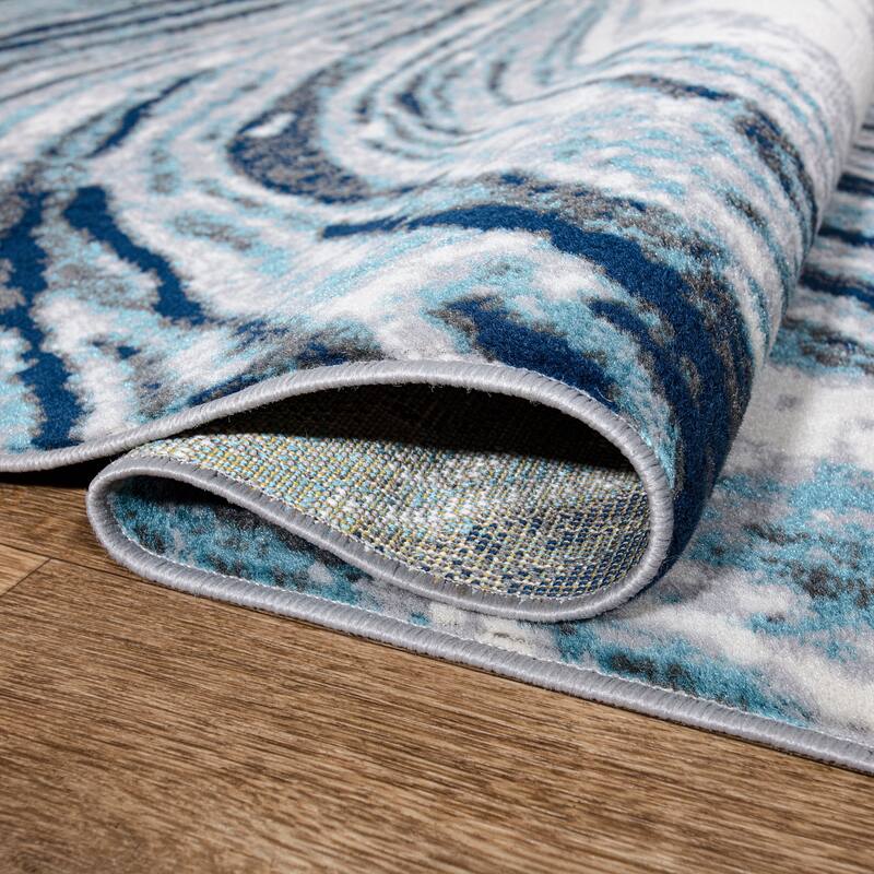 World Rug Gallery Abstract Swirl Area Rug