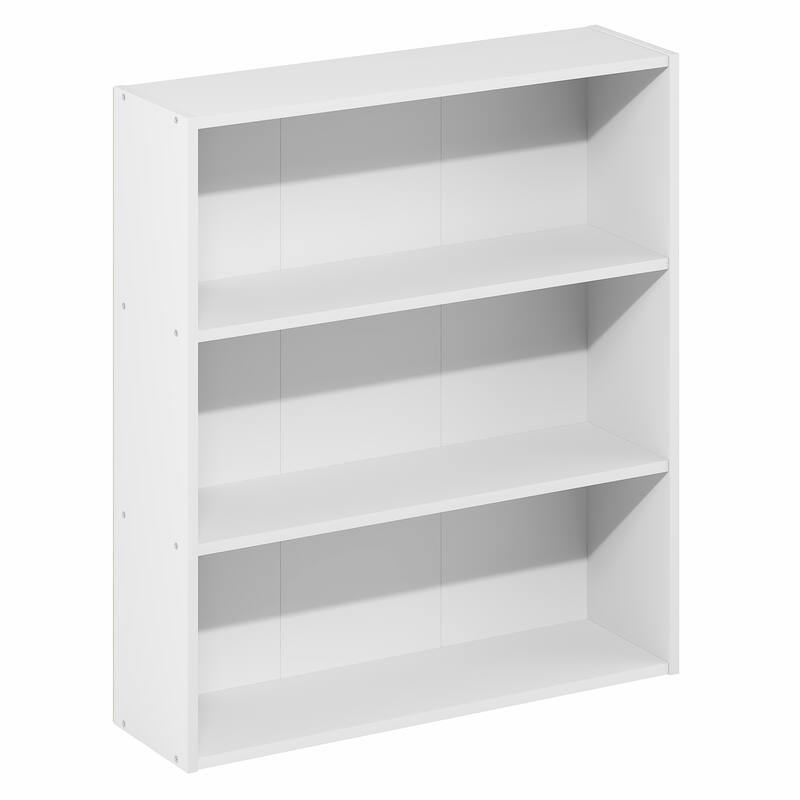 Furinno Basic 3-Tier Open Shelf Bookcase, Bookshelf, Storage Organizer, 7 x 24 x 26