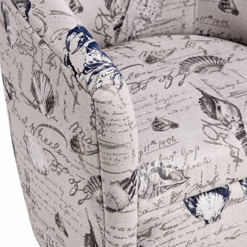 Sea Oat Swivel Barrel polyester Chair