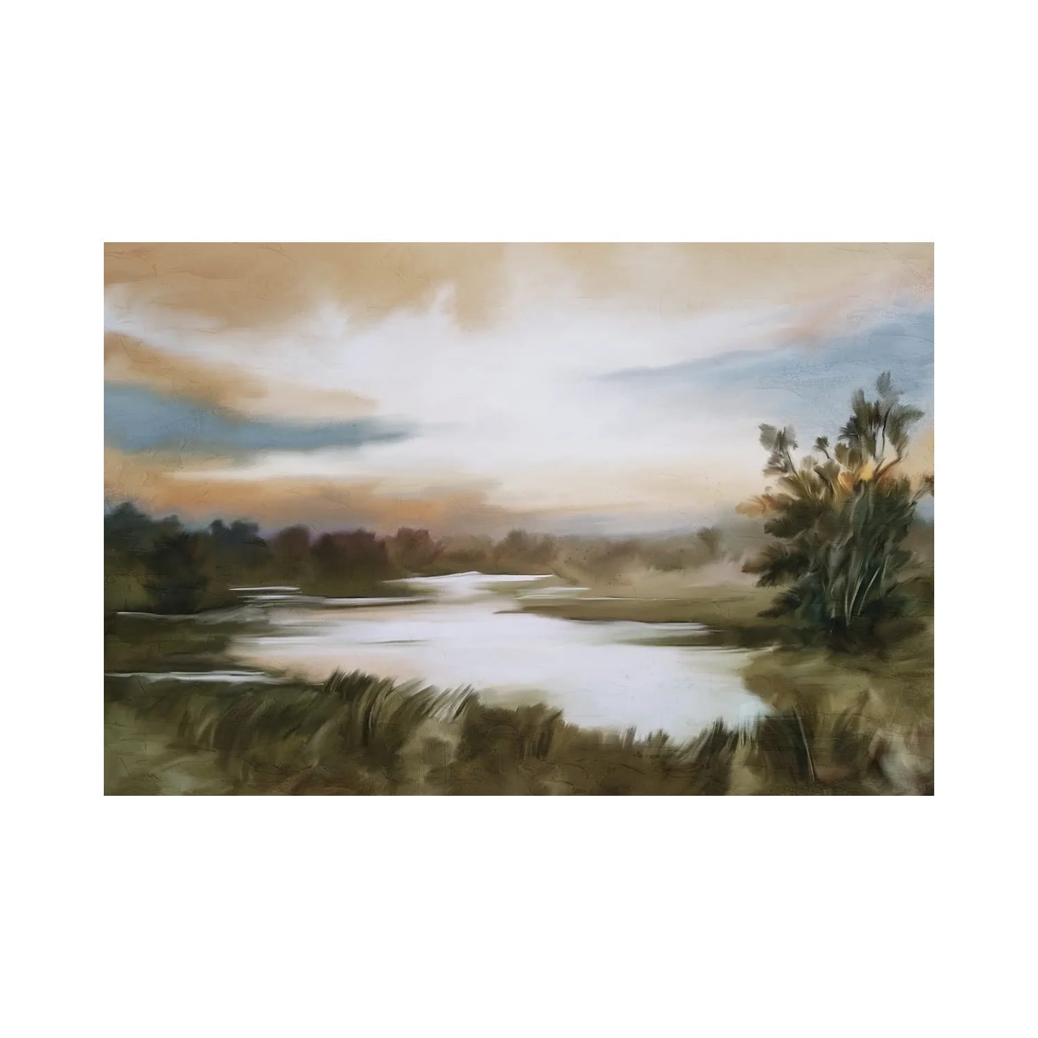 "Sunset Pond" by Kimberly Allen Canvas Print