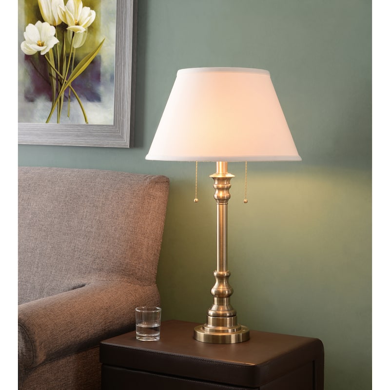 Kenroy Home Spyglass Table Lamp - Antique Brass