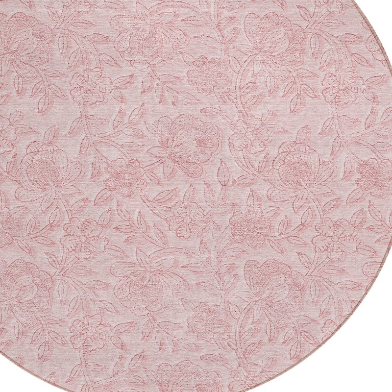 HomeRoots Floral Transitional Rectangle Outdoor Rug