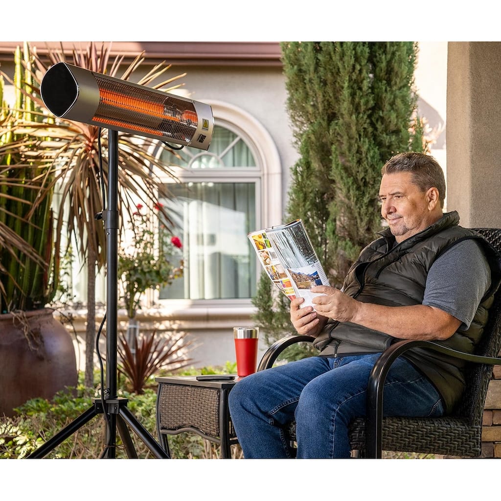 Kenmore Electric Patio Heater with Tripod and Remote