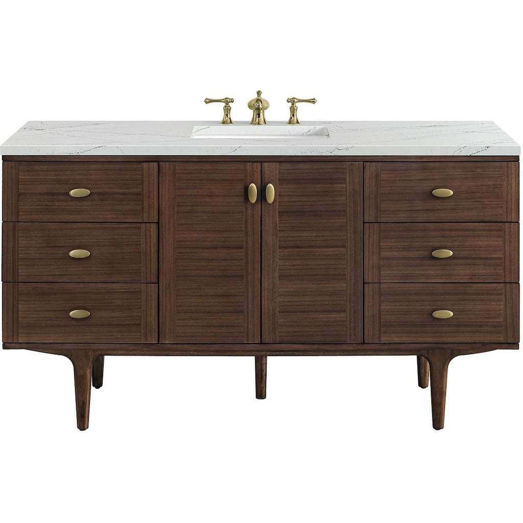 James Martin Vanities 670-V60S-FENC Amberly 60" Wall Mounted or Free