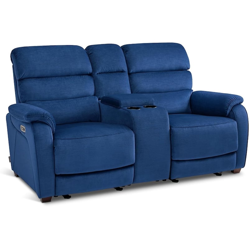 MCombo 61.6'' Wall Hugger Power Loveseat Recliner Sofa with Adjustable Headrest and USB A & C Charge Ports