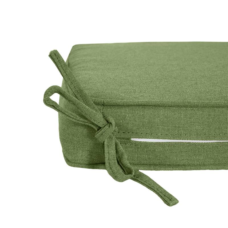 Christopher Knight Home - Noah Outdoor Dining Chair Cushion with All-Day Comfort and Secure Stay-Put Ties