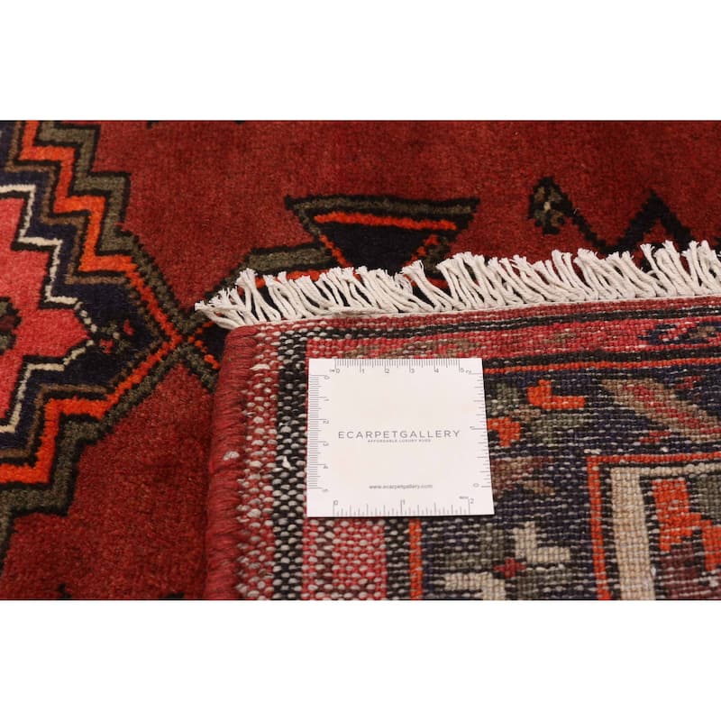 ECARPETGALLERY Hand-knotted Andelz Red Wool Rug - 3'5 x 4'8