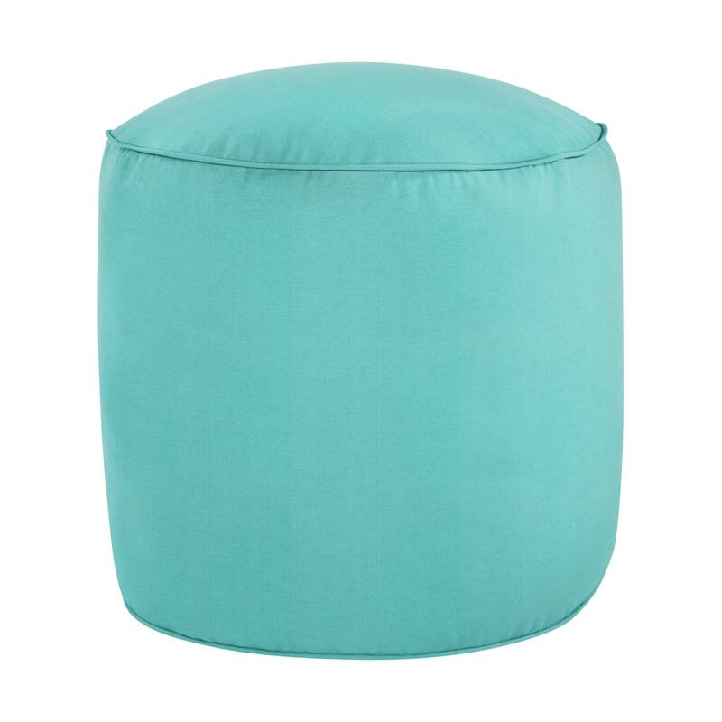 Sorra Home Sunbrella Outdoor Bean Pouf - Canvas Aruba