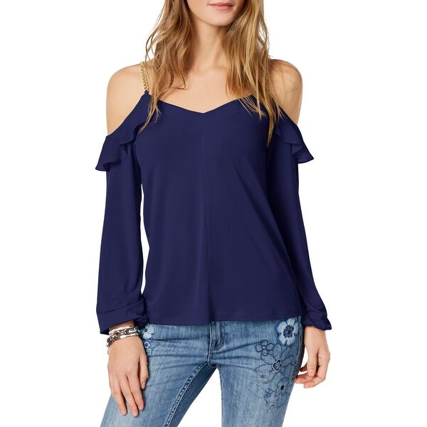 michael kors cold shoulder blouse