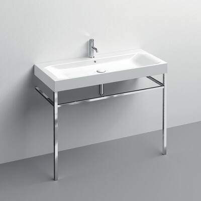 WS Bath Collections 3534+9123K1 Cento 47-3/16" Rectangular Metal and