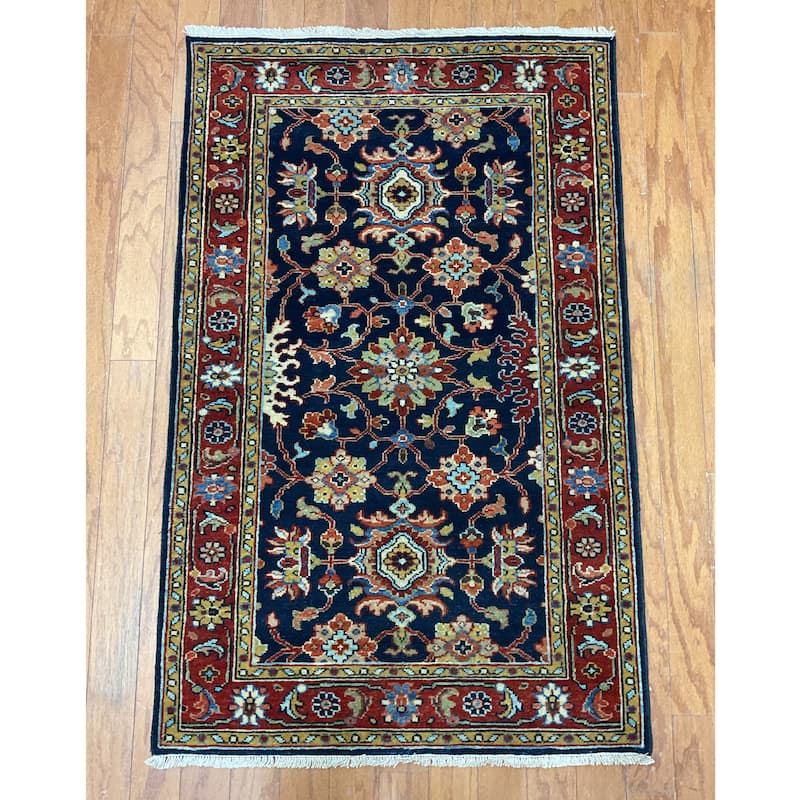 HERAT ORIENTAL Hand-knotted 2'6 x 4' Indo Mahal Wool Rug - 2'6" x 4'