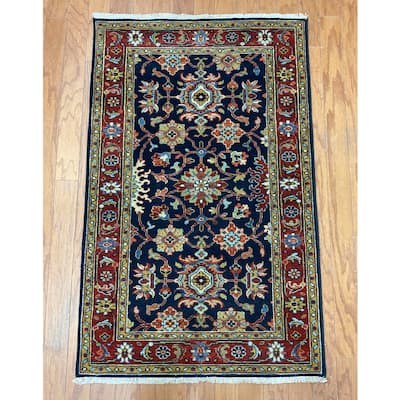 HERAT ORIENTAL Hand-knotted 2'6 x 4' Indo Mahal Wool Rug - 2'6" x 4'