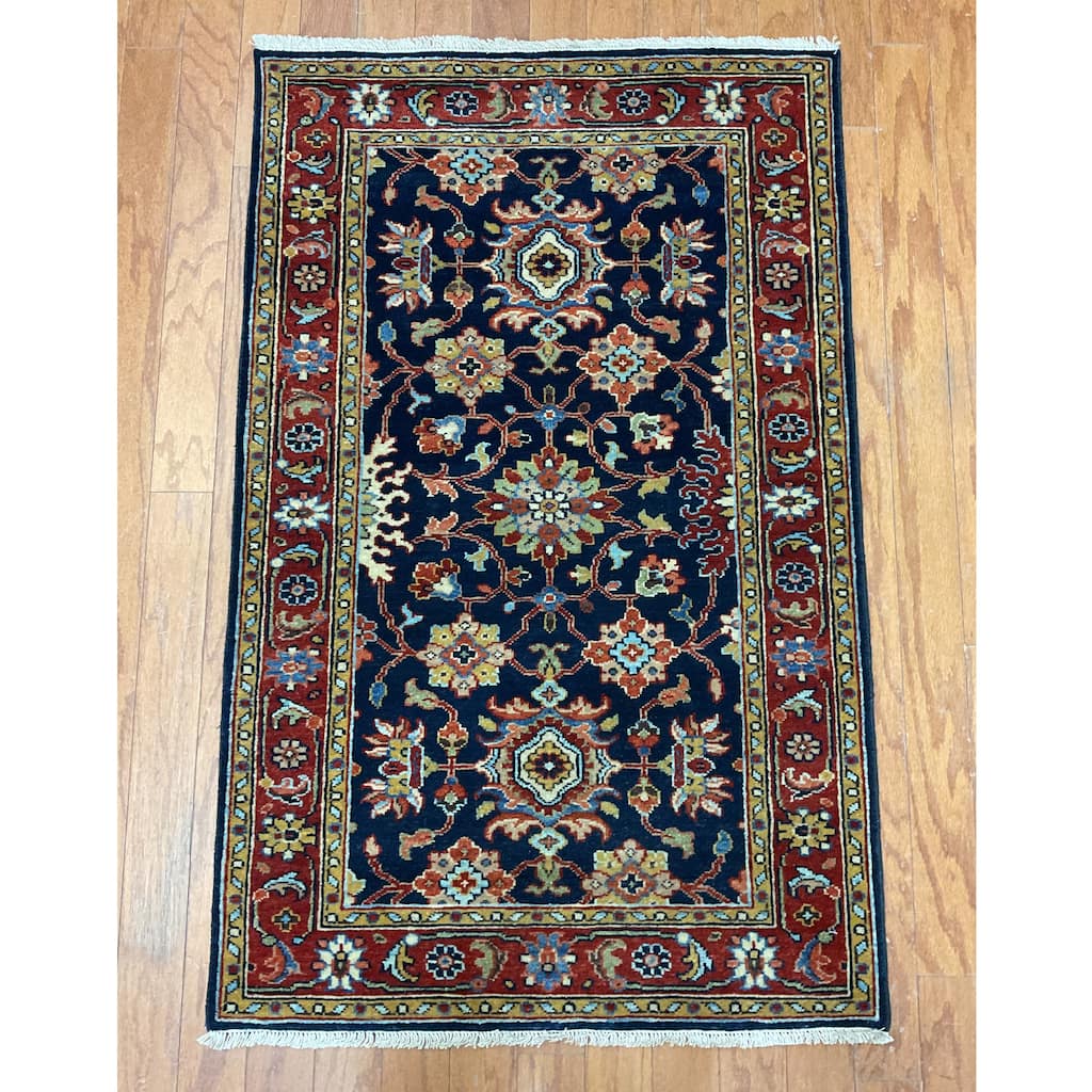 HERAT ORIENTAL Hand-knotted 2'6 x 4' Indo Mahal Wool Rug - 2'6" x 4'