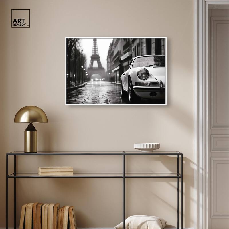 Rainy Day Paris Canvas by Art Remedy