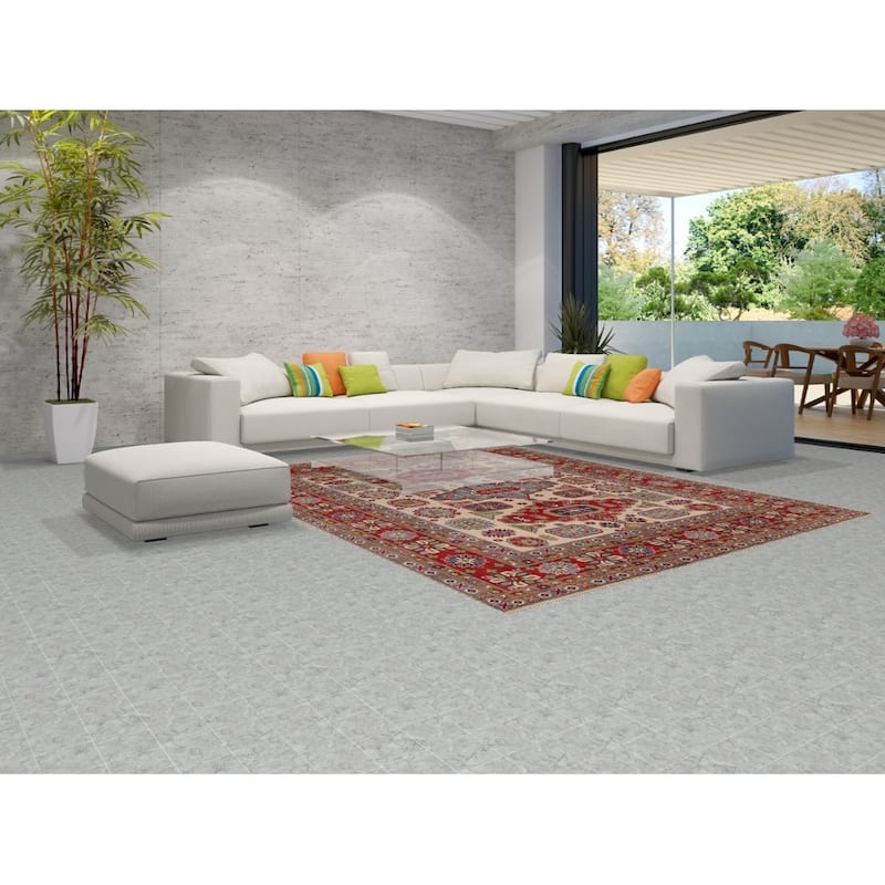 Kazak Oriental Area Rug Hand-Knotted Living Room Wool Carpet - 8'2" x 10'5"