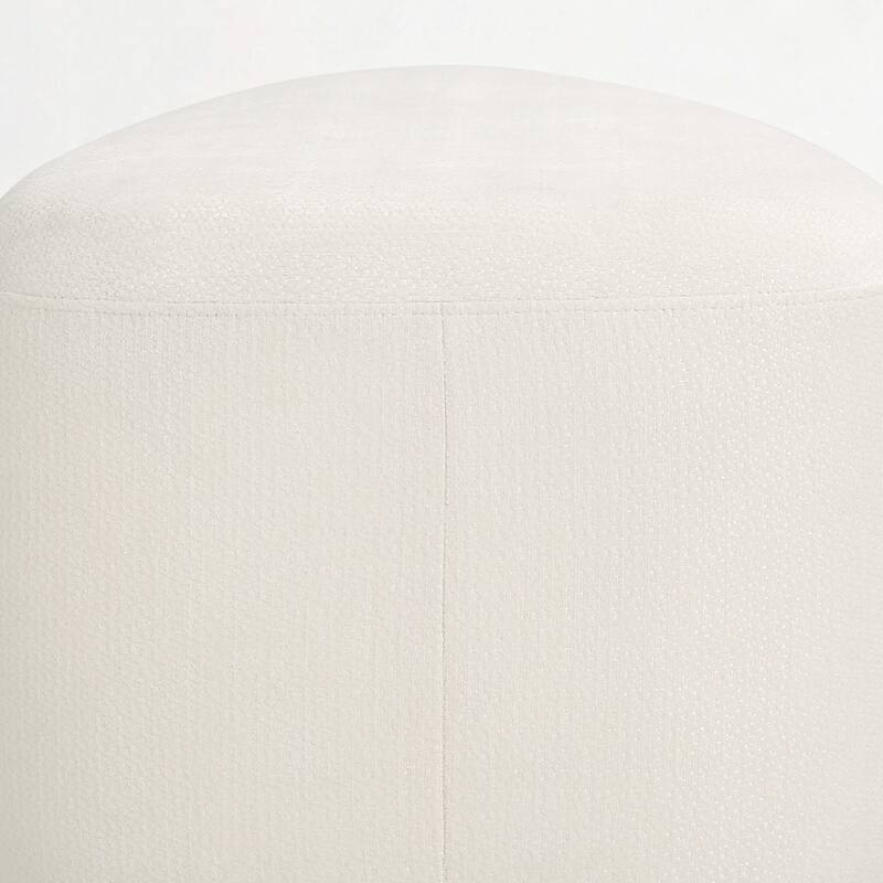 Bonnie 26"/43" W Chenille Small/ Oversized Triangular Cheese Ottoman