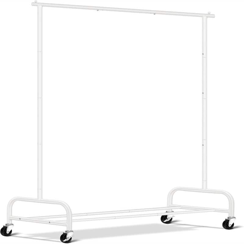 Heavy Duty Clothes Racks for Hanging Clothing Rack - 15"D x 43"W x 63"H - White