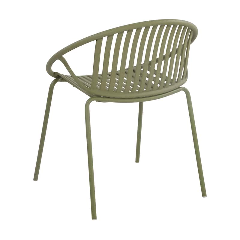 Christopher Knight Home - Emma Patio Outdoor Contemporary Plastic Stackable Dining Chairs
