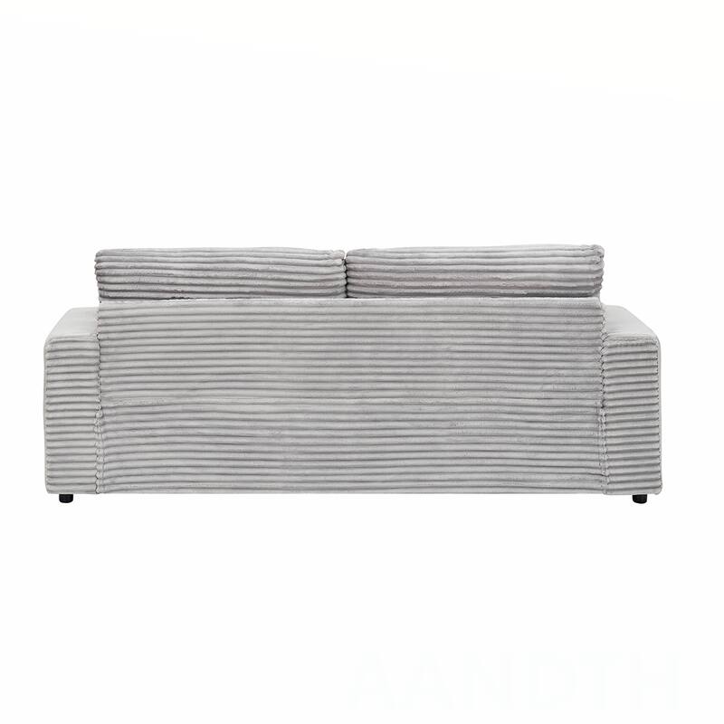 3-Seat corduroy Sofe With 4 Pillows
