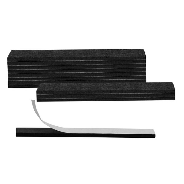 Felt Pads Rectangle 5 7/8" x 1/2" Anti-scratch for Furniture Floor Black 12pcs