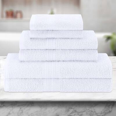 Eco-Friendly Sustainable Cotton 6-Piece Bathroom Towel Set