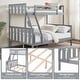preview thumbnail 4 of 9, Full over Full Wooden Bunk Bed,High Guardrail,Ladder,No Box Spring